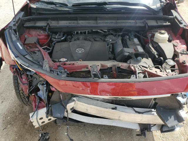 5TDGZRBH6NS567457 - 2022 TOYOTA HIGHLANDER XLE Rouge photo 12