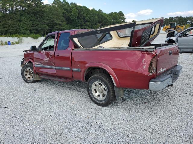 5TBRN341X1S216426 - 2001 TOYOTA TUNDRA ACCESS CAB SR5 BURGUNDY photo 2