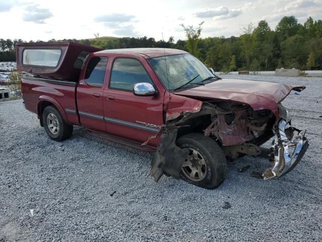 5TBRN341X1S216426 - 2001 TOYOTA TUNDRA ACCESS CAB SR5 BURGUNDY photo 4