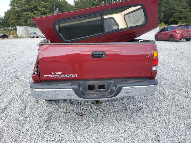 5TBRN341X1S216426 - 2001 TOYOTA TUNDRA ACCESS CAB SR5 BURGUNDY photo 6