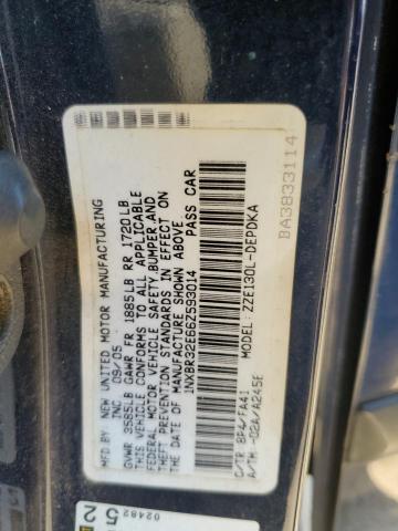 1NXBR32E66Z593014 - 2006 TOYOTA COROLLA CE Blau Foto 12