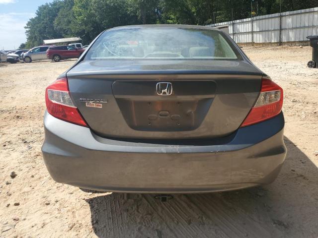 19XFB2F51CE035340 - 2012 HONDA CIVIC LX GRAY photo 6