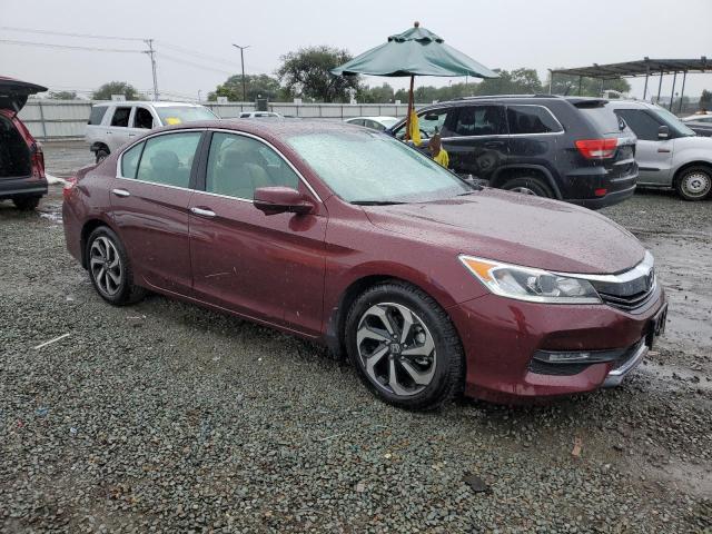 1HGCR2F8XGA040815 - 2016 HONDA ACCORD EXL 勃艮第红 照片 4