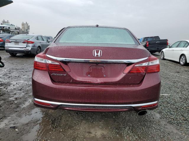 1HGCR2F8XGA040815 - 2016 HONDA ACCORD EXL 勃艮第红 照片 6