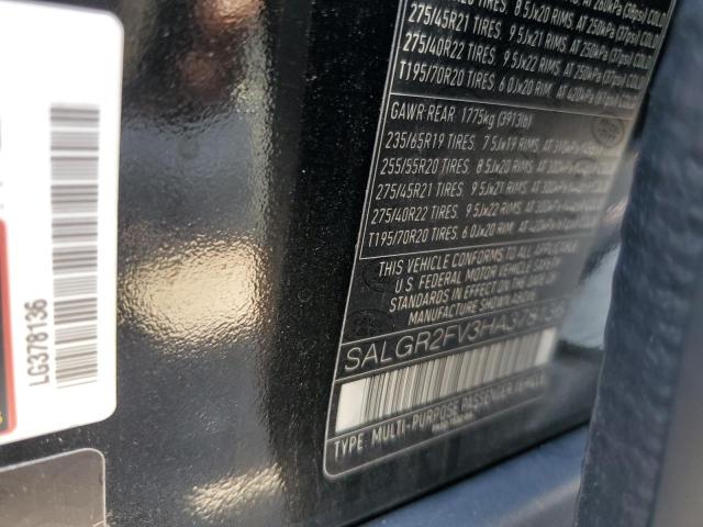 SALGR2FV3HA378136 - 2017 LAND ROVER RANGE ROVE Schwarz Foto 13