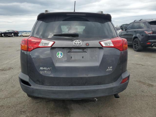 JTMBFREV7FD138426 - 2015 TOYOTA RAV4 LE GRAY photo 6