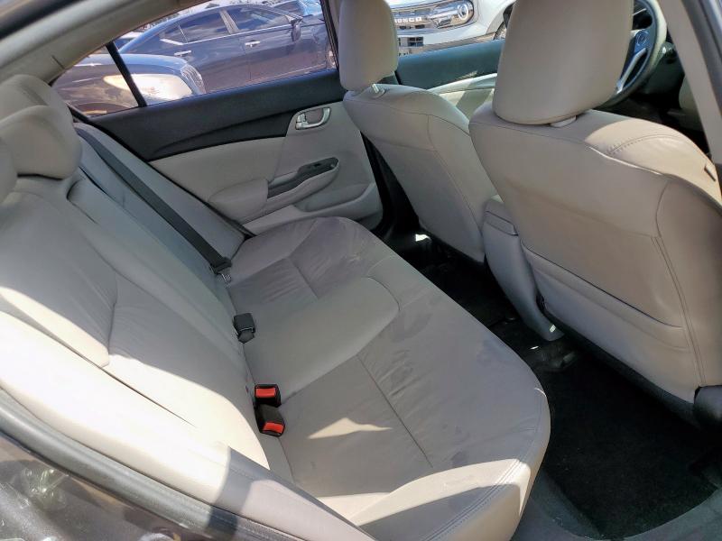 2HGFB2F99FH525716 - 2015 HONDA CIVIC EXL ვერცხლისფერი ფოტო 10