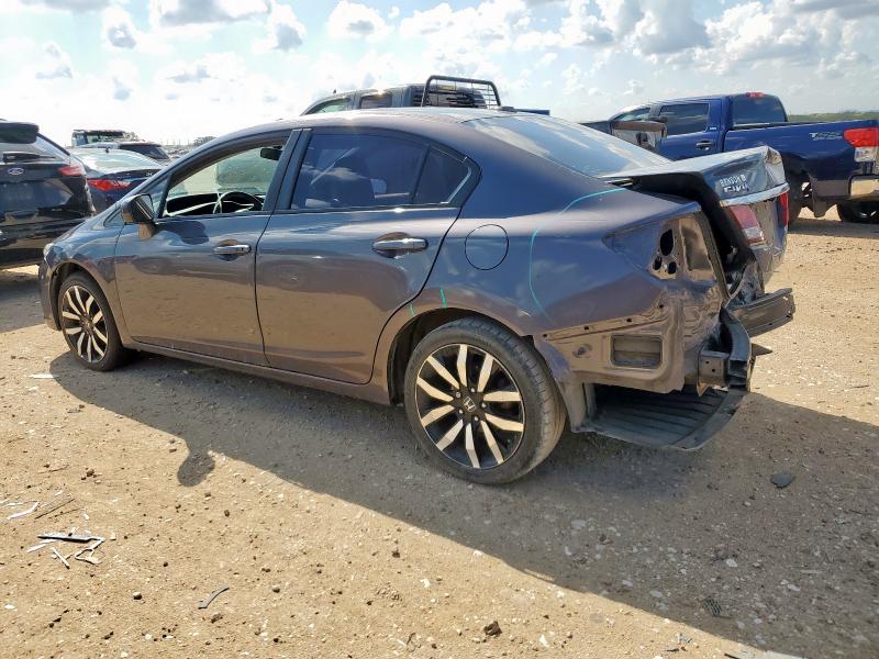 2HGFB2F99FH525716 - 2015 HONDA CIVIC EXL ვერცხლისფერი ფოტო 2