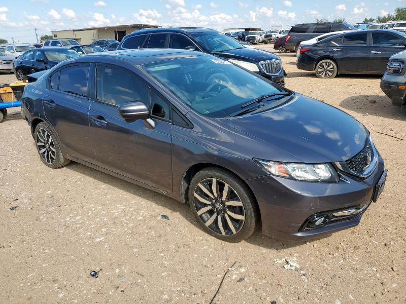 2HGFB2F99FH525716 - 2015 HONDA CIVIC EXL ვერცხლისფერი ფოტო 4