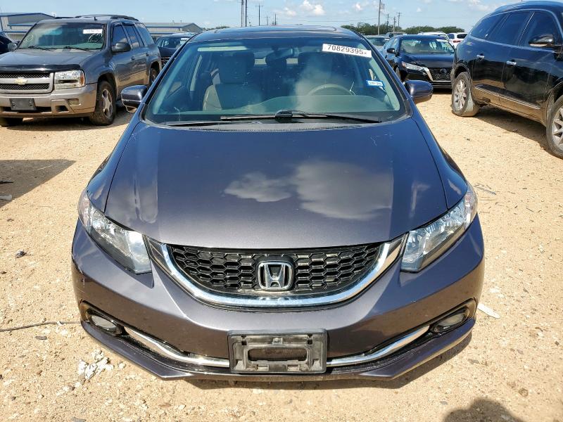 2HGFB2F99FH525716 - 2015 HONDA CIVIC EXL ვერცხლისფერი ფოტო 5