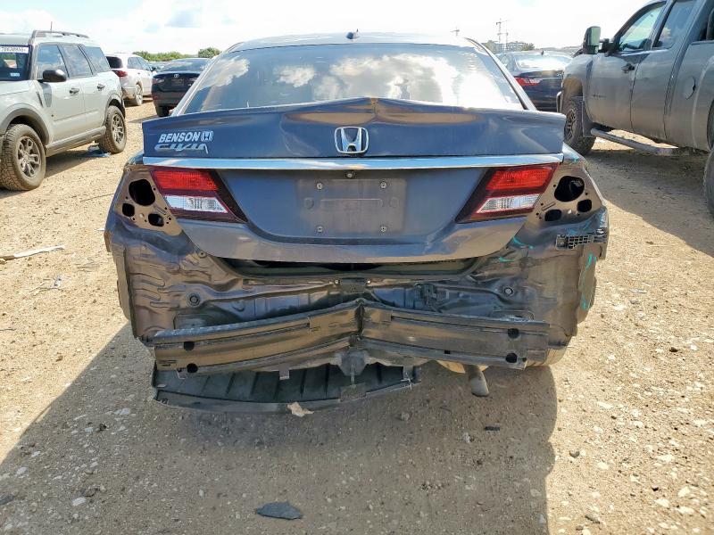 2HGFB2F99FH525716 - 2015 HONDA CIVIC EXL ვერცხლისფერი ფოტო 6