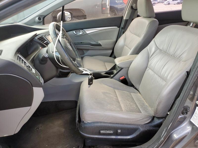 2HGFB2F99FH525716 - 2015 HONDA CIVIC EXL ვერცხლისფერი ფოტო 7