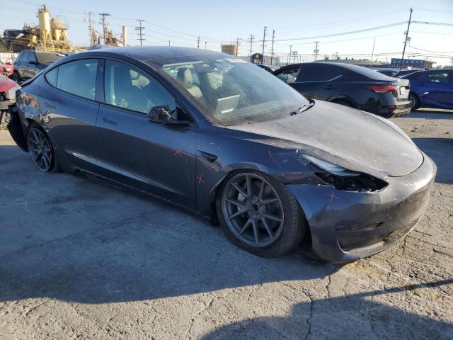 5YJ3E1EA9PF624395 - 2023 TESLA MODEL 3 灰色 照片 4