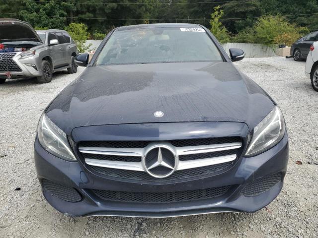 55SWF4KB9FU020819 - 2015 MERCEDES-BENZ C 300 4MATIC BLUE photo 5