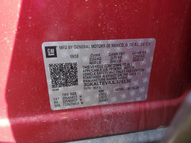 3GKALTEV8JL375130 - 2018 GMC TERRAIN SLE RED photo 13