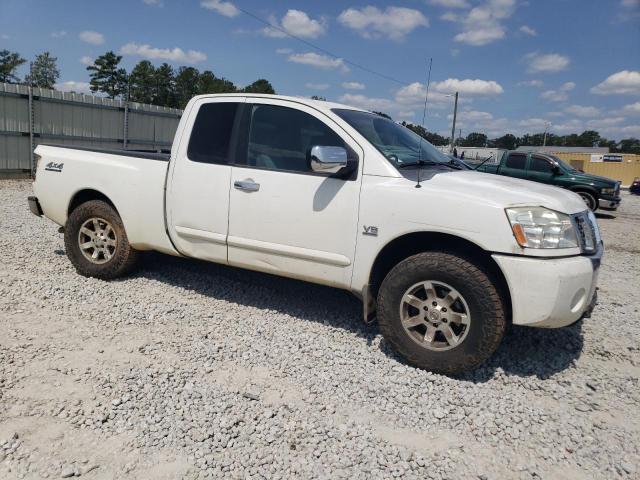 1N6AA06B64N518162 - 2004 NISSAN TITAN XE WHITE photo 4