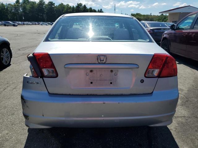 2HGES16364H625156 - 2004 HONDA CIVIC DX VP SILVER photo 6