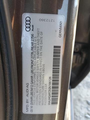 WAUHGAFC5GN166126 - 2016 AUDI A6 PRESTIGE 棕色 照片 12