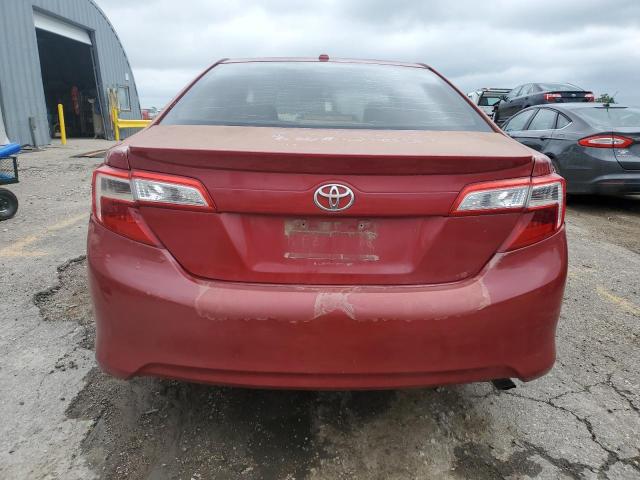 4T1BF1FK1CU621195 - 2012 TOYOTA CAMRY BASE RED photo 6