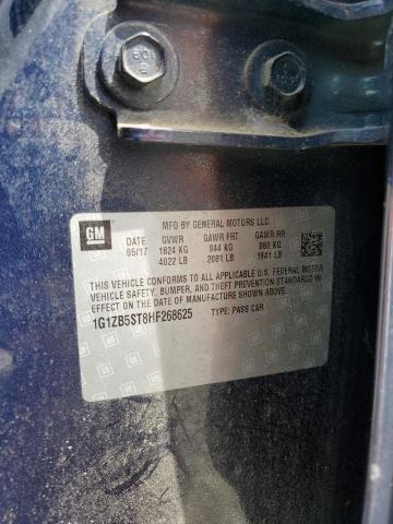 1G1ZB5ST8HF268625 - 2017 CHEVROLET MALIBU LS 蓝色 照片 12