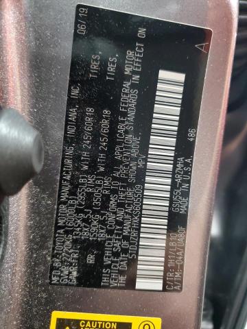 5TDJZRFHXKS605509 - 2019 TOYOTA HIGHLANDER SE GRAY photo 13