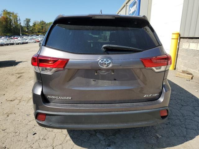 5TDJZRFH6KS581564 - 2019 TOYOTA HIGHLANDER SE GRAY photo 6