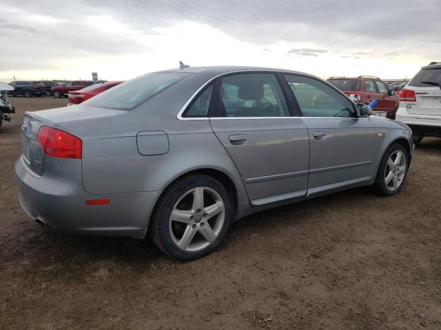 WAUAF78E58A046342 - 2008 AUDI A4 2.0T GRAY photo 3