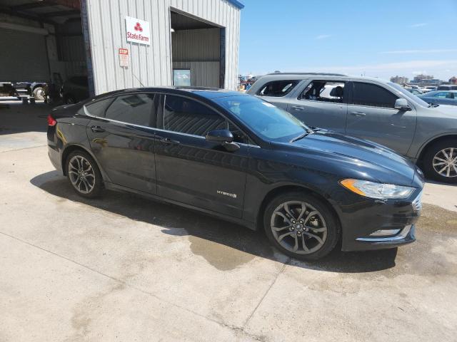 3FA6P0LU3JR248237 - 2018 FORD FUSION SE HYBRID BLACK photo 4