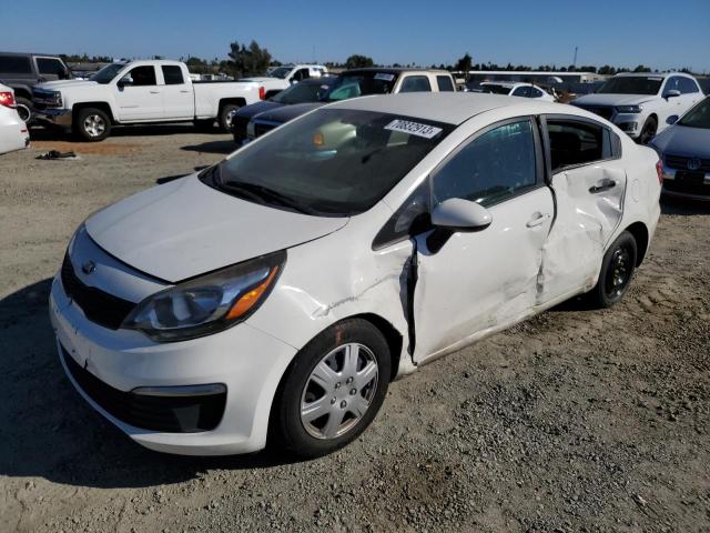 KNADM4A37G6564917 - 2016 KIA RIO LX WHITE photo 1