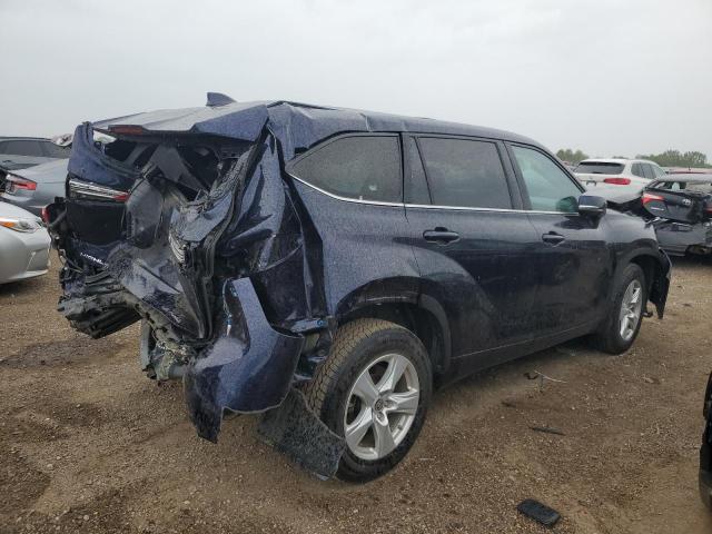 5TDBZRBH3LS023831 - 2020 TOYOTA HIGHLANDER L BLUE photo 3