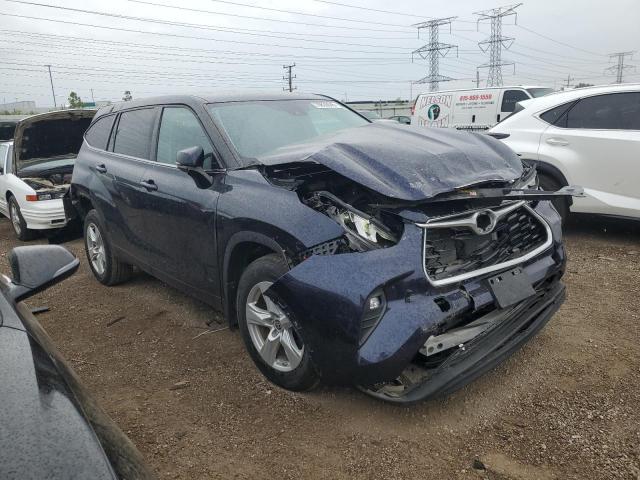 5TDBZRBH3LS023831 - 2020 TOYOTA HIGHLANDER L BLUE photo 4