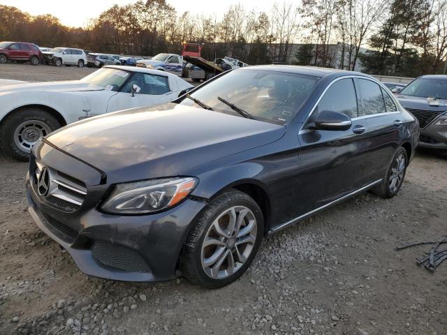 55SWF4KB8FU081756 - 2015 MERCEDES-BENZ C 300 4MATIC CHARCOAL photo 1