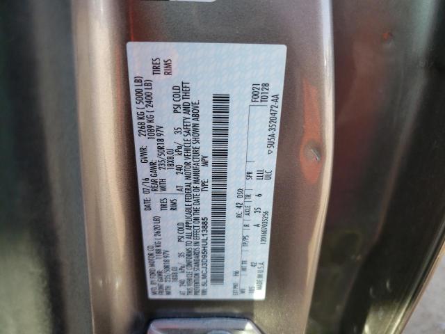 5LMCJ3D95HUL13885 - 2017 LINCOLN MKC RESERVE ნაცრისფერი ფოტო 13