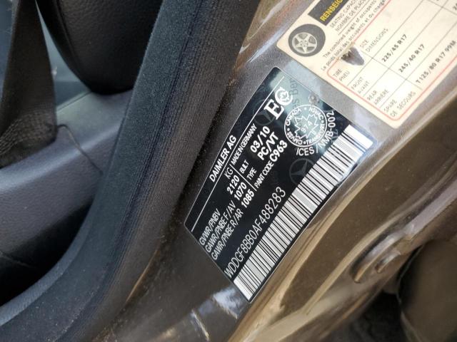 WDDGF8BB0AF488283 - 2010 MERCEDES-BENZ C 300 4MATIC CHARCOAL photo 12