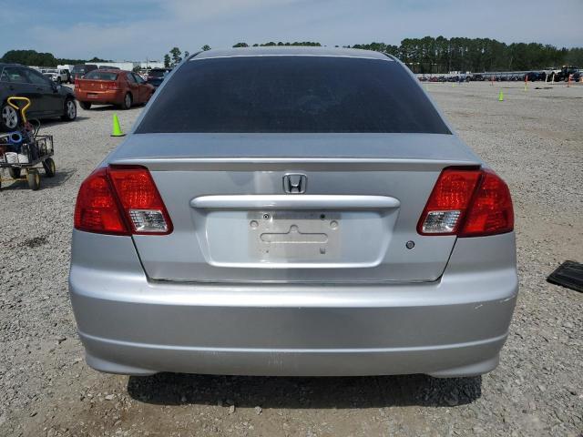2HGES267X4H635388 - 2004 HONDA CIVIC EX SILVER photo 6