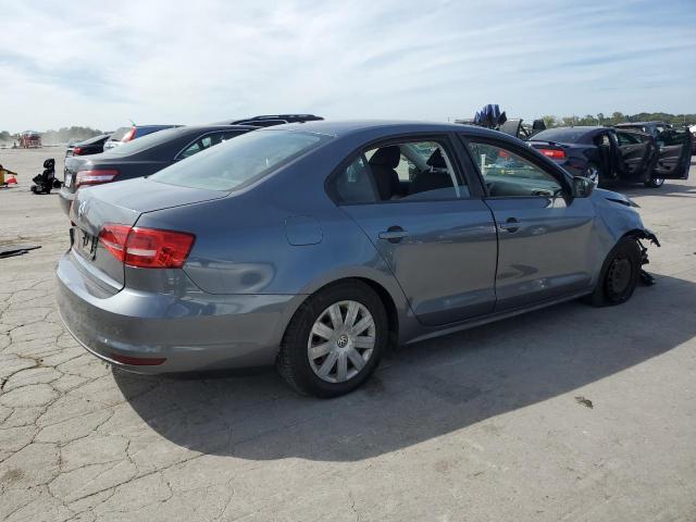 3VW2K7AJ8FM278392 - 2015 VOLKSWAGEN JETTA BASE GRAY photo 3