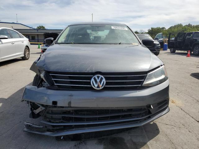 3VW2K7AJ8FM278392 - 2015 VOLKSWAGEN JETTA BASE GRAY photo 5
