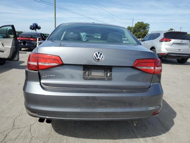 3VW2K7AJ8FM278392 - 2015 VOLKSWAGEN JETTA BASE GRAY photo 6