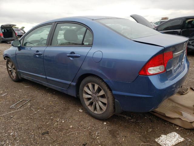 2HGFA15869H514540 - 2009 HONDA CIVIC EX BLUE photo 2