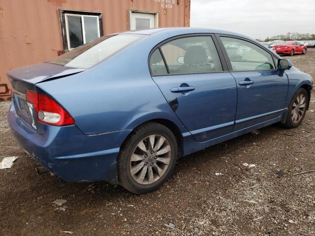 2HGFA15869H514540 - 2009 HONDA CIVIC EX BLUE photo 3