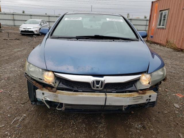 2HGFA15869H514540 - 2009 HONDA CIVIC EX BLUE photo 5