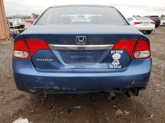 2HGFA15869H514540 - 2009 HONDA CIVIC EX BLUE photo 6