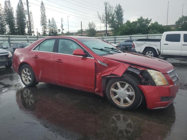 1G6DS57V380185945 - 2008 CADILLAC CTS HI FEATURE V6 RED photo 4