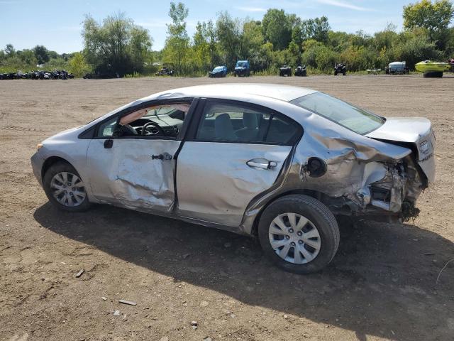 19XFB2E54CE065904 - 2012 HONDA CIVIC LX SILVER photo 2