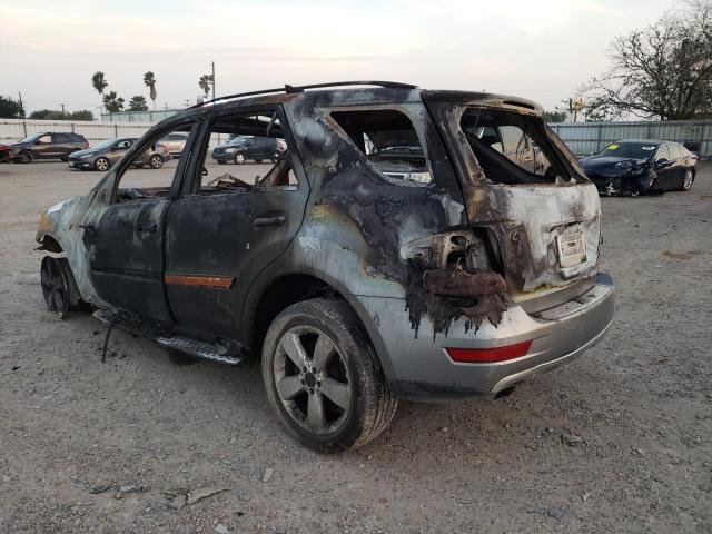 4JGBB8GB6BA723059 - 2011 MERCEDES-BENZ ML 350 4MATIC BURN photo 2