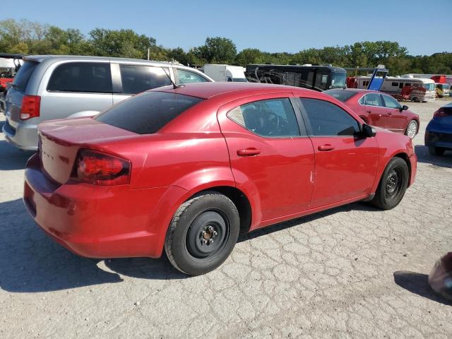 1C3CDZAG5DN749567 - 2013 DODGE AVENGER SE RED photo 3