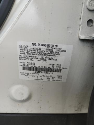 1LNHM93R99G601316 - 2009 LINCOLN MKS WHITE photo 12