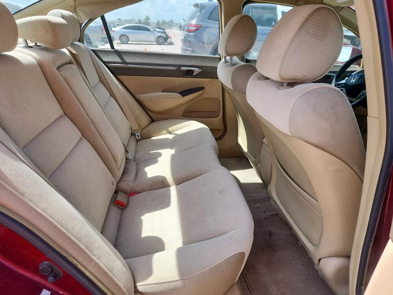 1HGFA16837L065364 - 2007 HONDA CIVIC EX RED photo 10