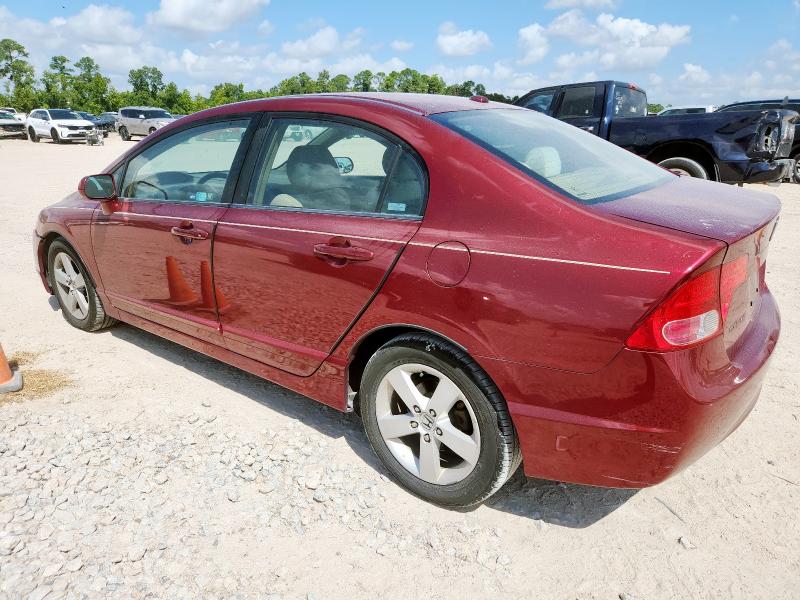 1HGFA16837L065364 - 2007 HONDA CIVIC EX RED photo 2
