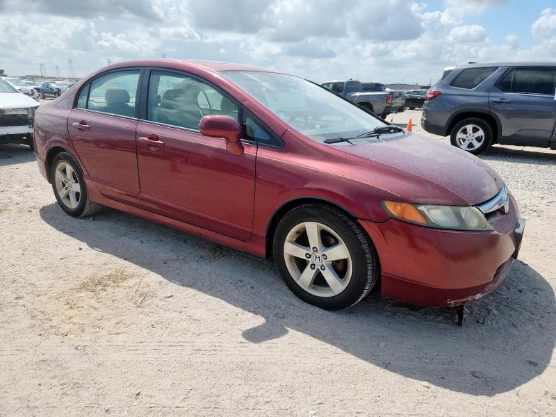 1HGFA16837L065364 - 2007 HONDA CIVIC EX RED photo 4